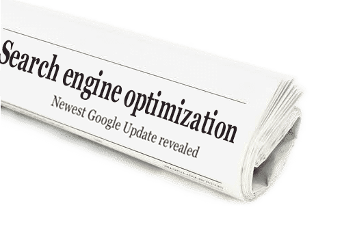 Newspaper about search engine optimization