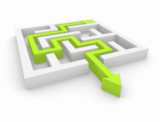 Illustration of a maze